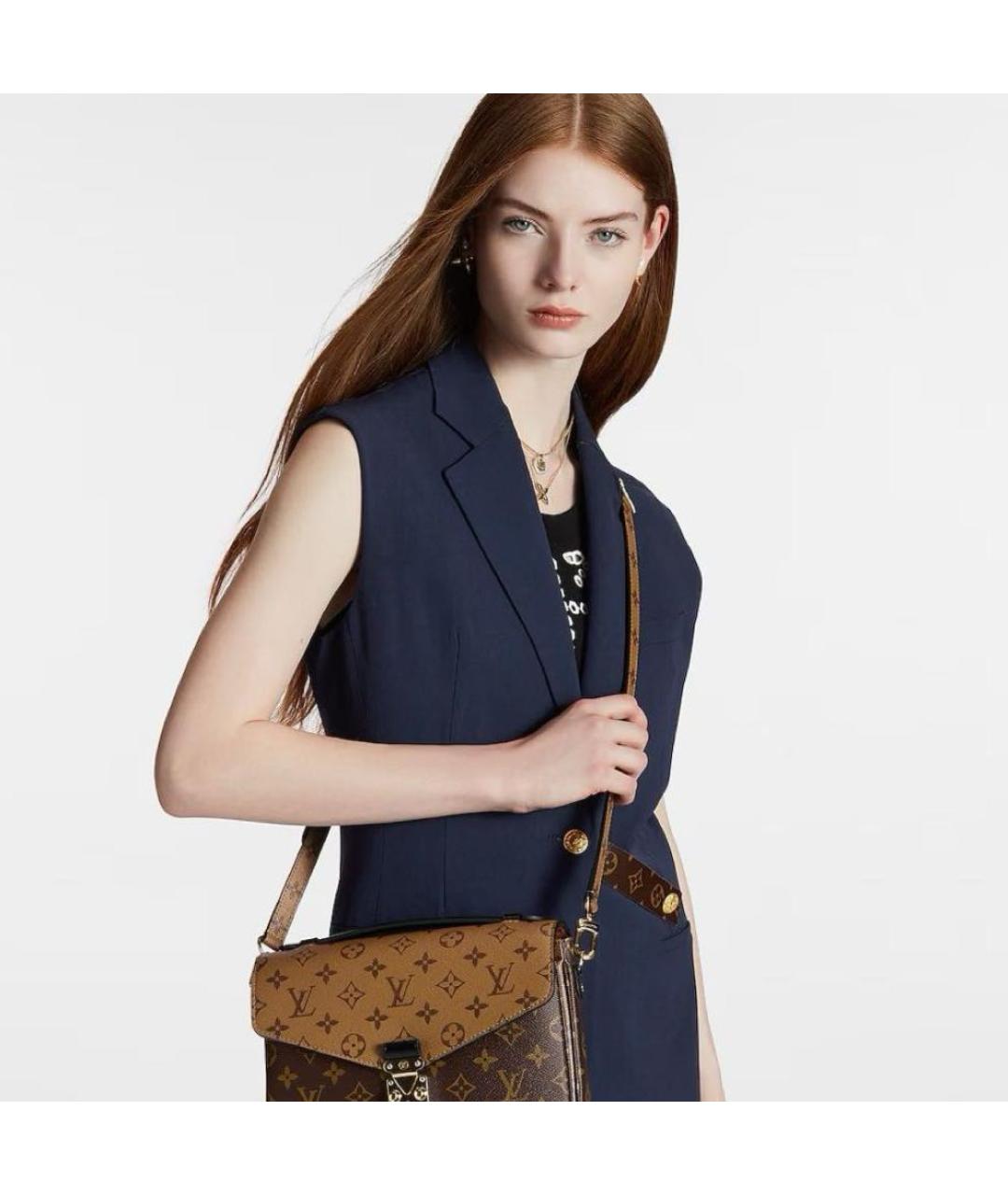 LOUIS VUITTON Коричневая сумка через плечо, фото 6