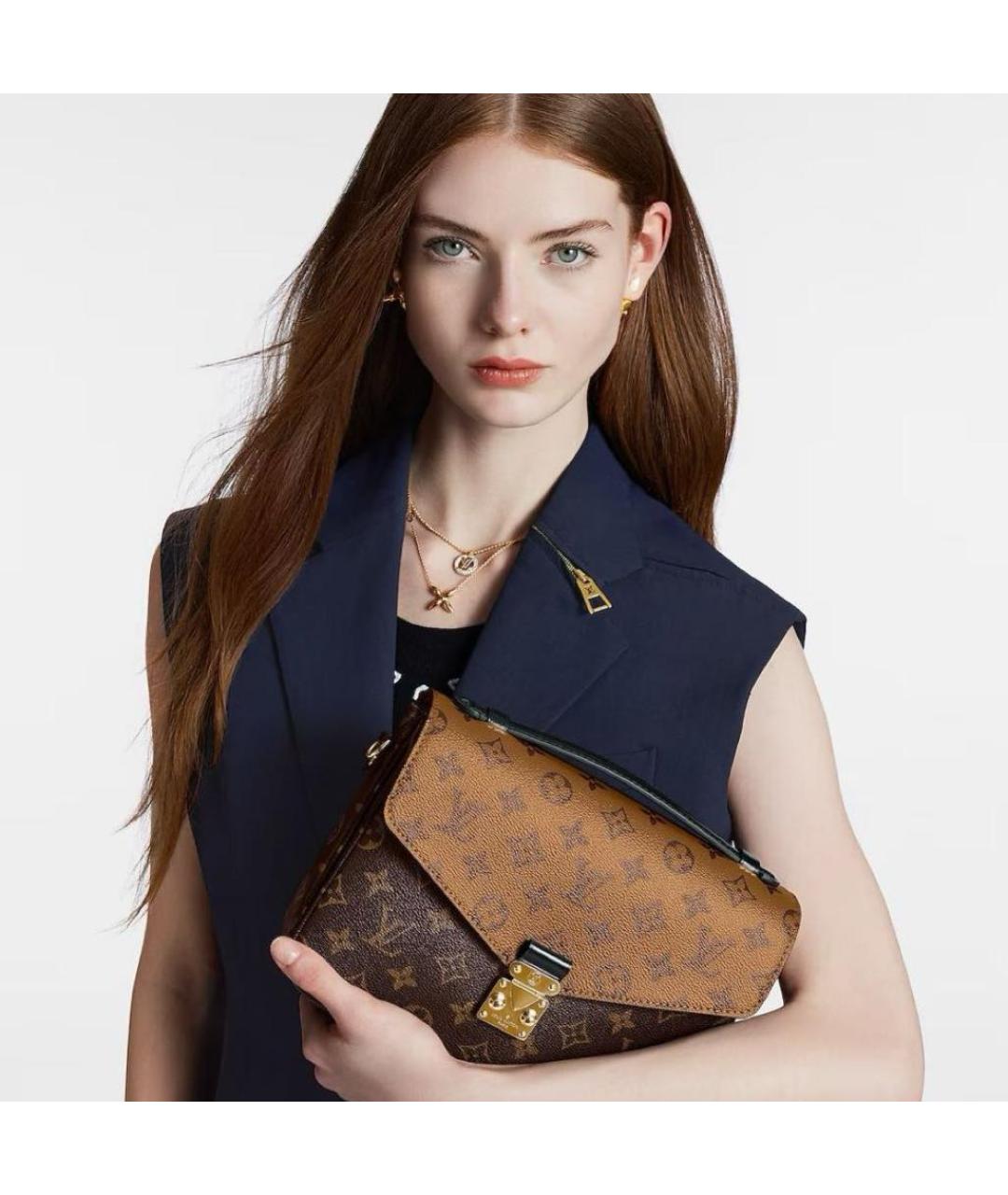 LOUIS VUITTON Коричневая сумка через плечо, фото 5