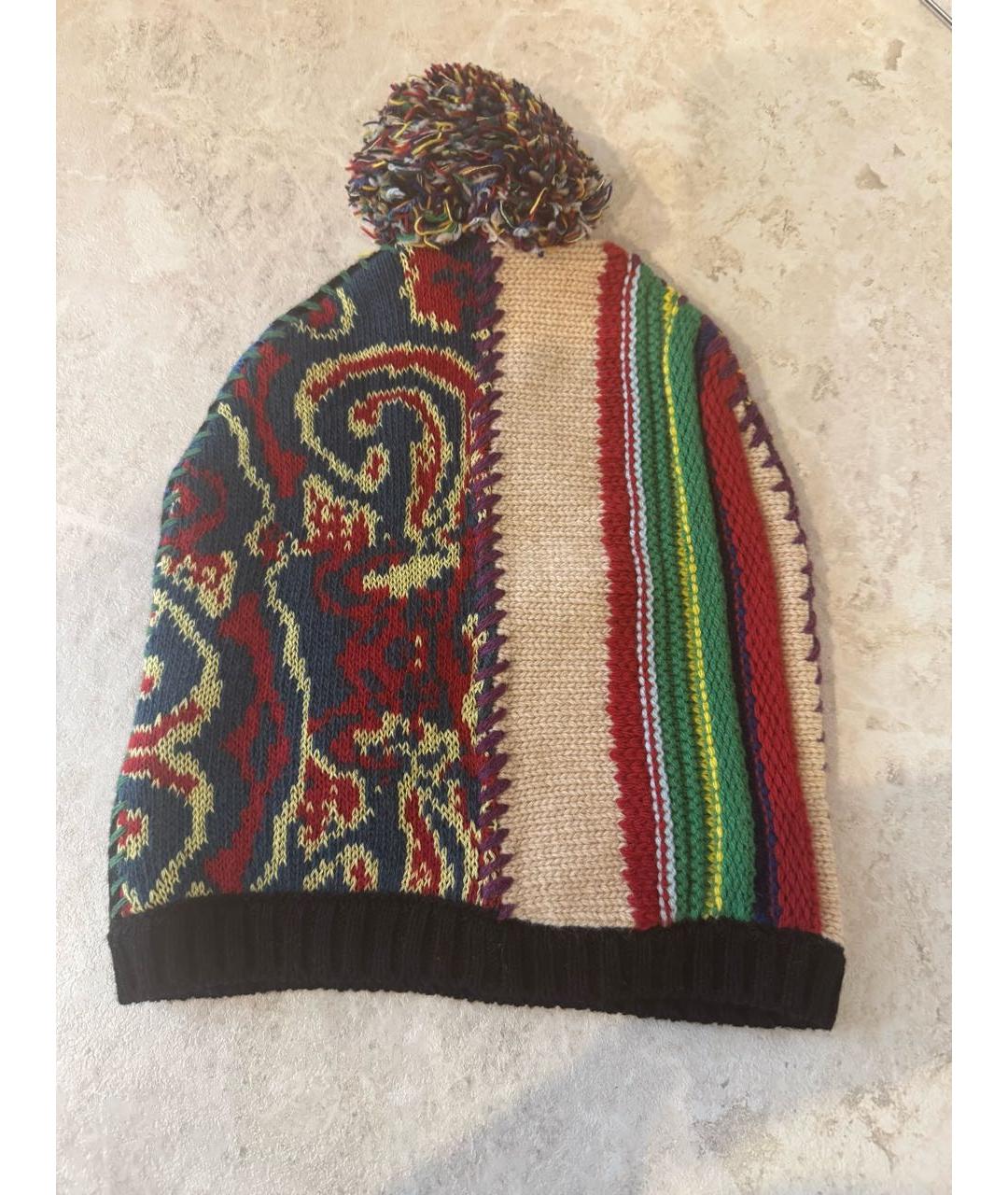 ETRO Мульти шерстяная шапка, фото 2