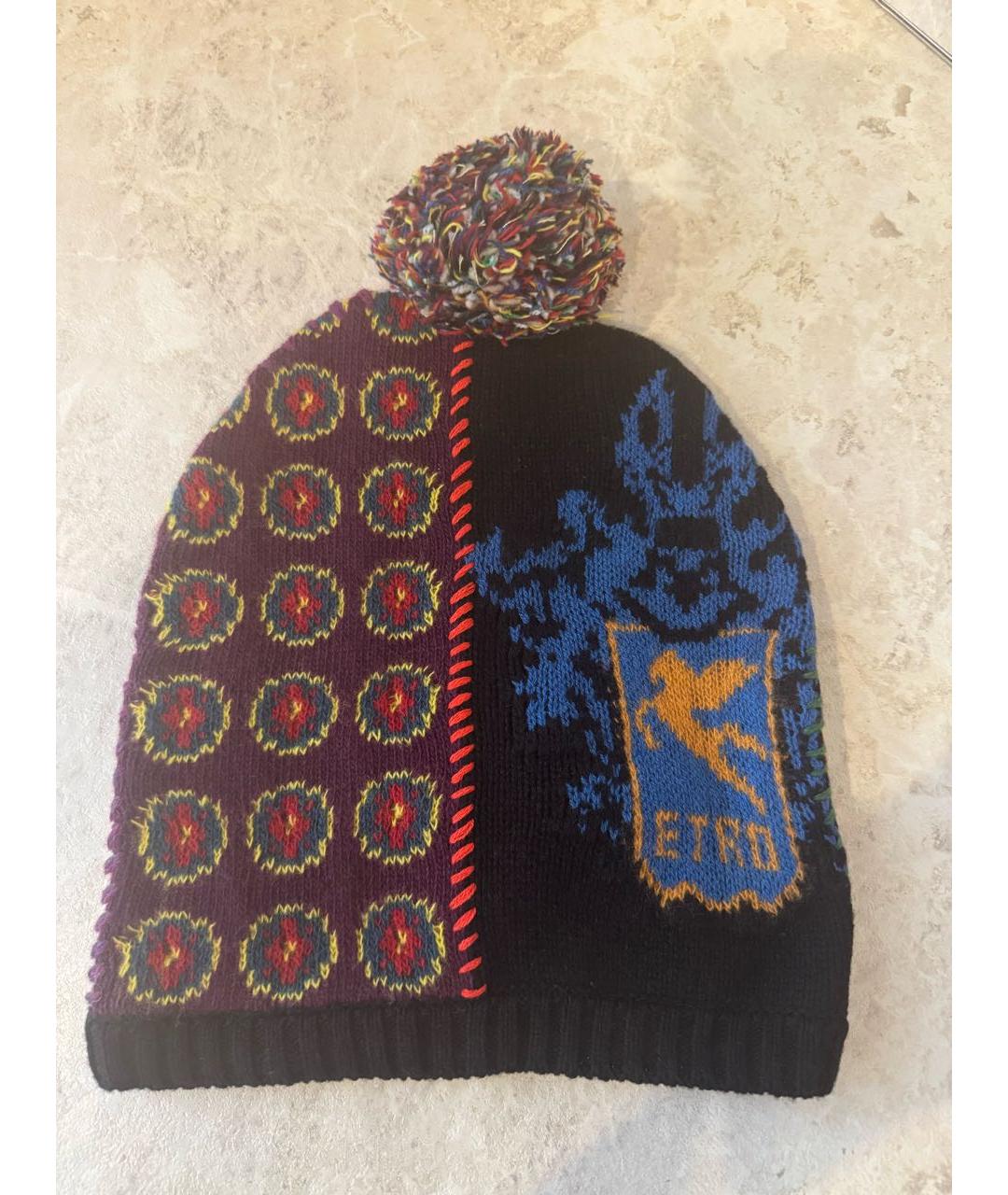 ETRO Мульти шерстяная шапка, фото 6