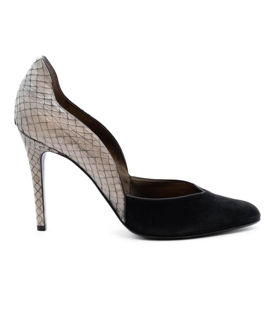 LANVIN Черные кожаные туфли, фото 6