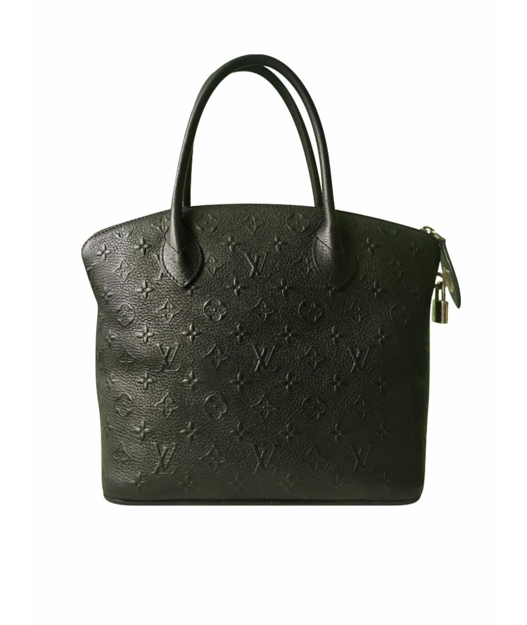 LOUIS VUITTON Черная кожаная сумка тоут, фото 1