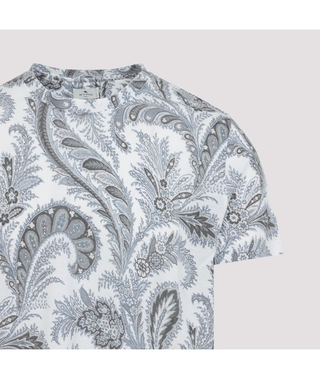 ETRO Серая хлопковая футболка, фото 5