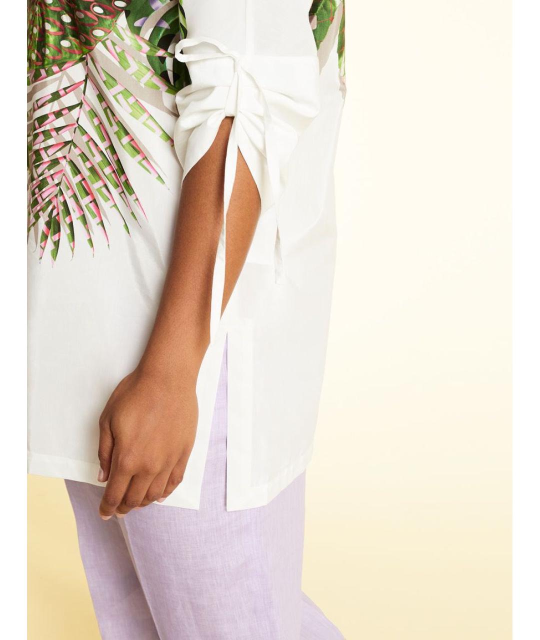 MAX MARA Белая вискозная блузы, фото 4