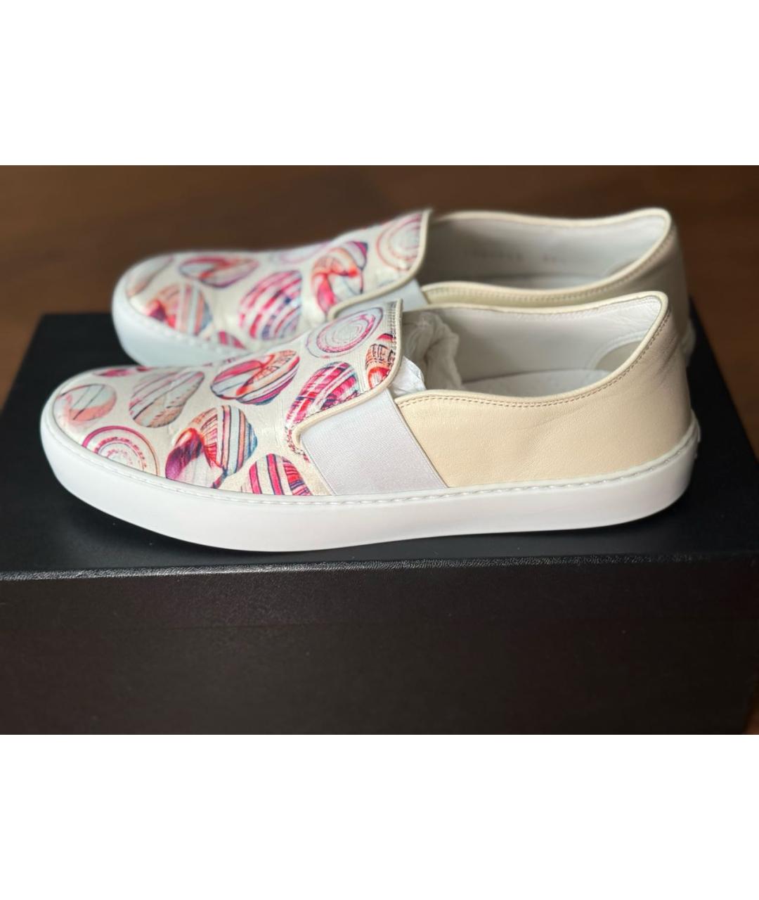 CHANEL Мульти кожаные слипоны, фото 5