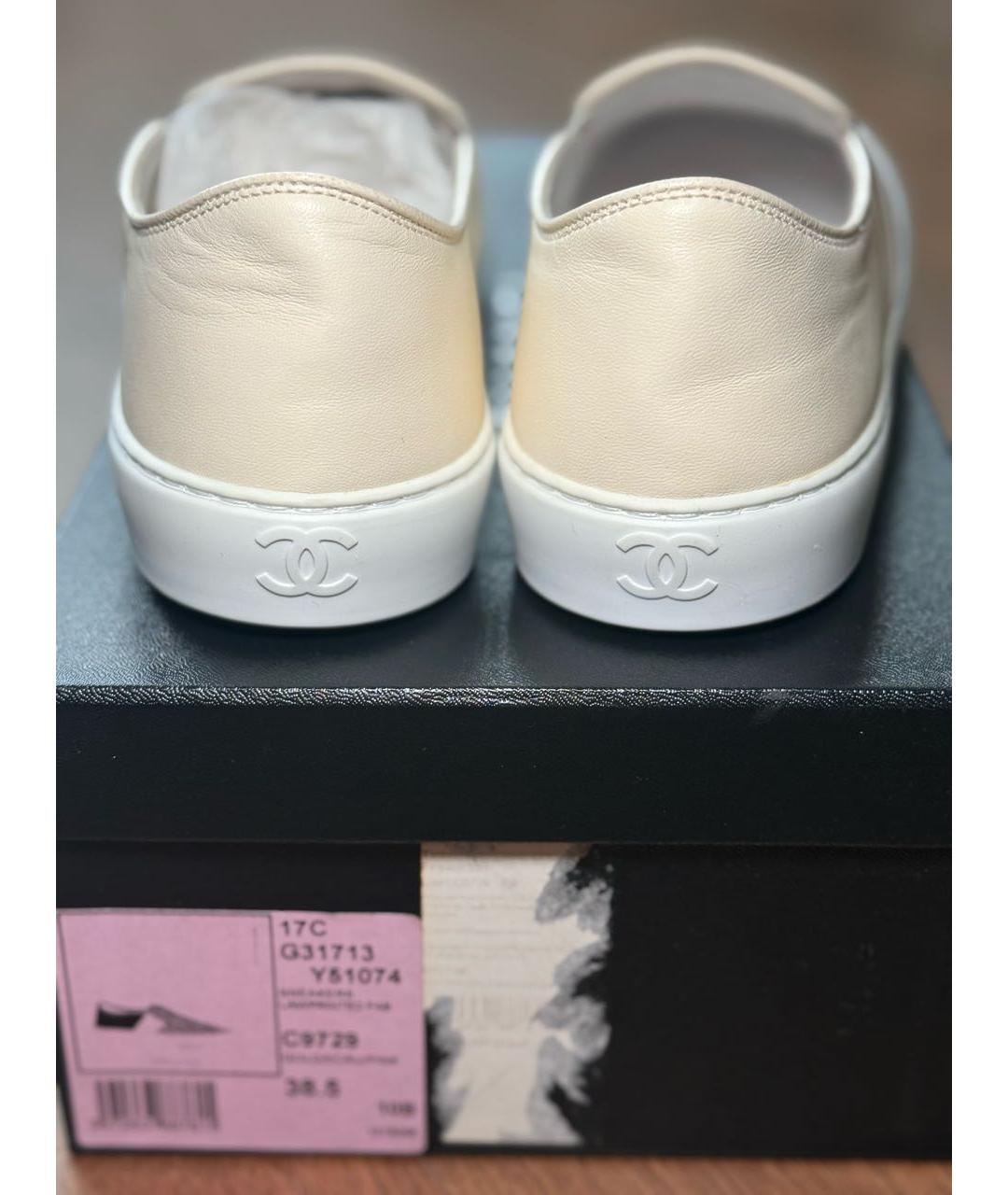 CHANEL Мульти кожаные слипоны, фото 7