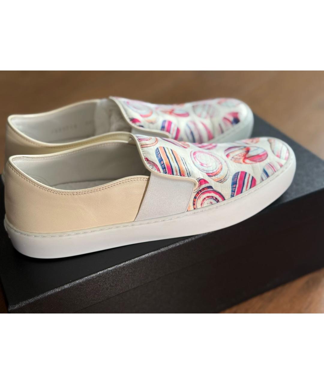 CHANEL Мульти кожаные слипоны, фото 6
