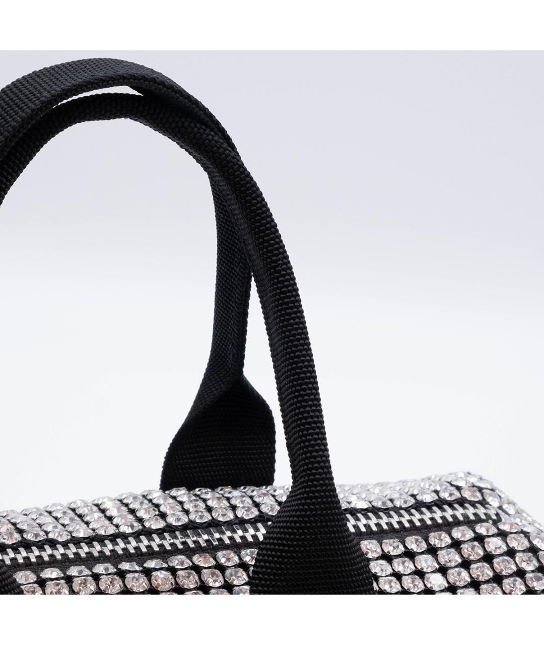 ALEXANDER WANG Серебряная кожаная сумка с короткими ручками, фото 5