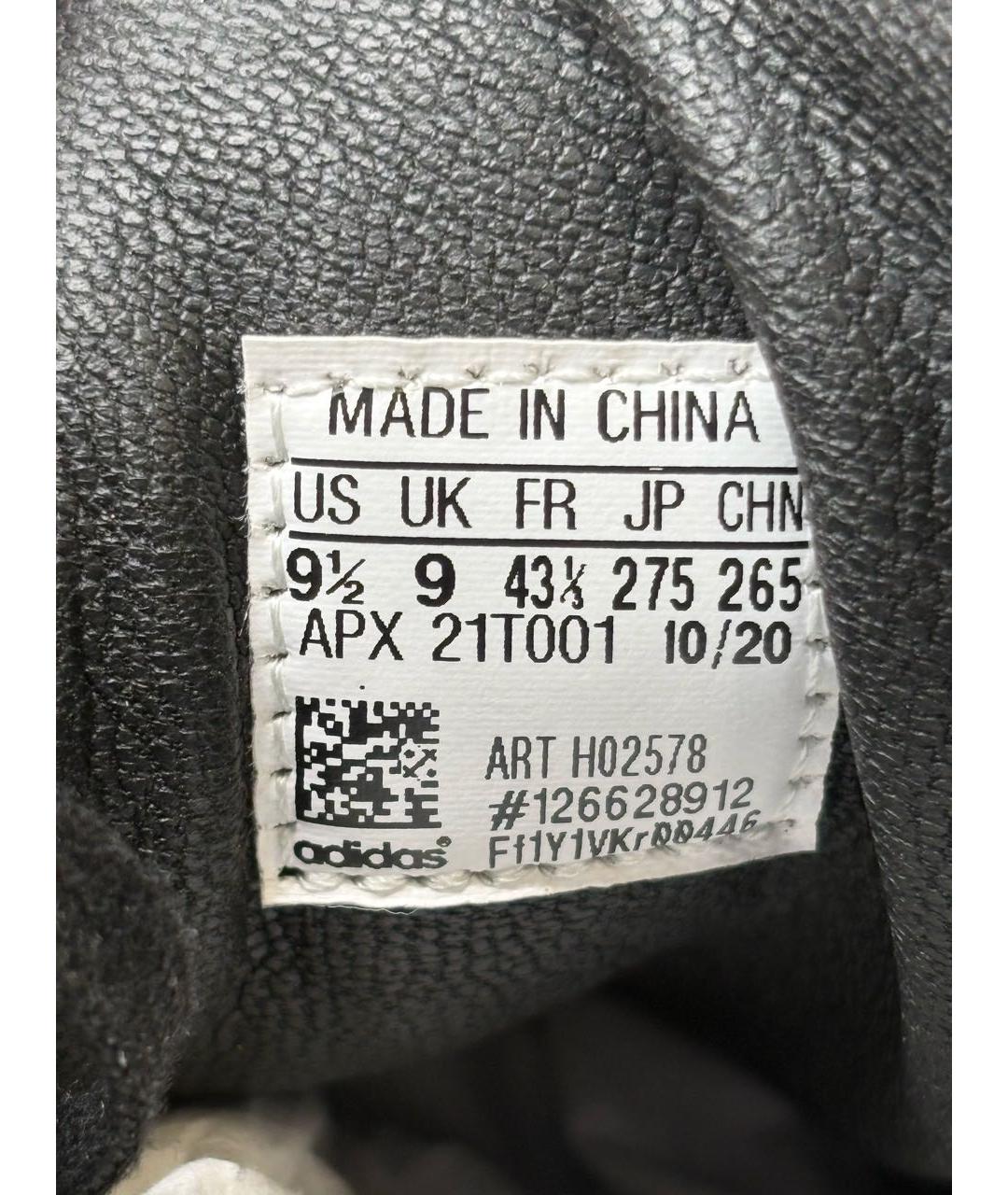 Y-3 Черные кожаные низкие кроссовки / кеды, фото 5