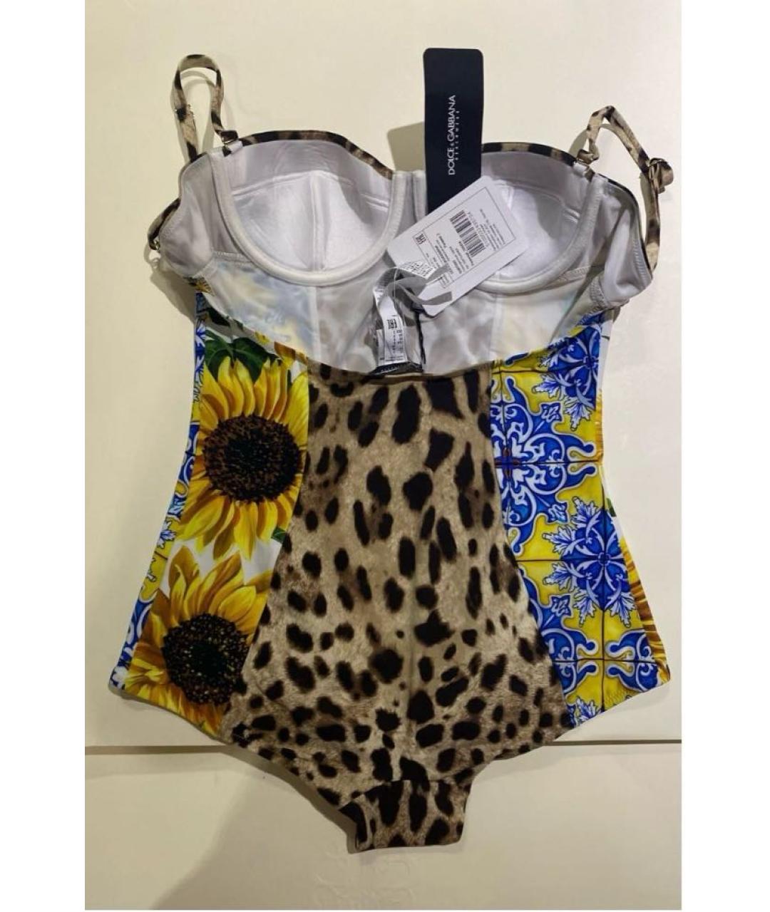 DOLCE&GABBANA Мульти купальник, фото 3