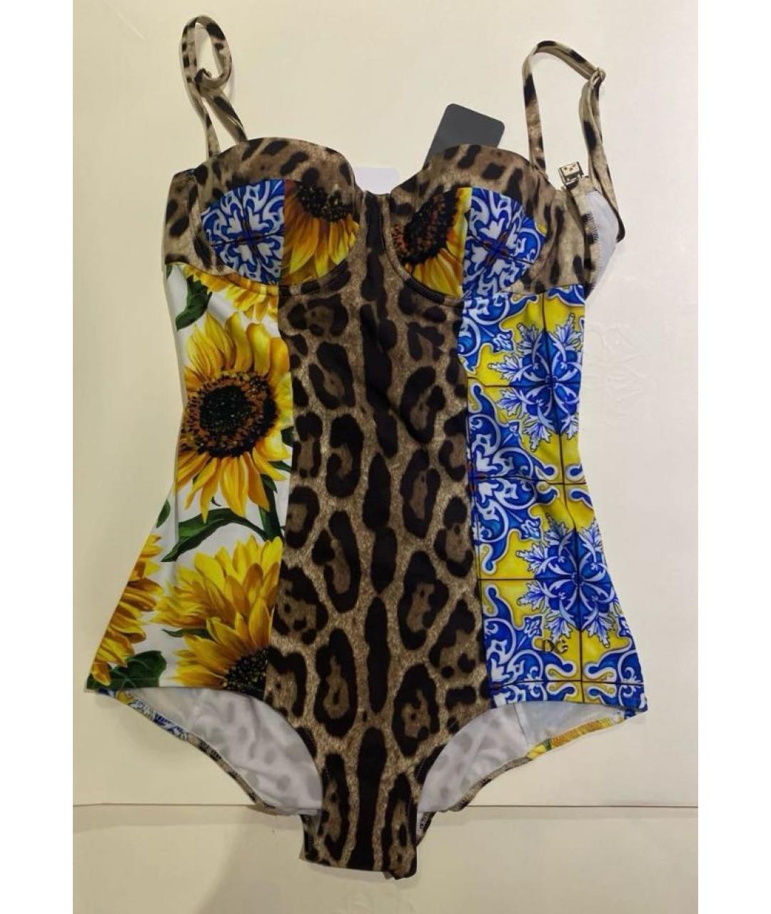 DOLCE&GABBANA Мульти купальник, фото 2