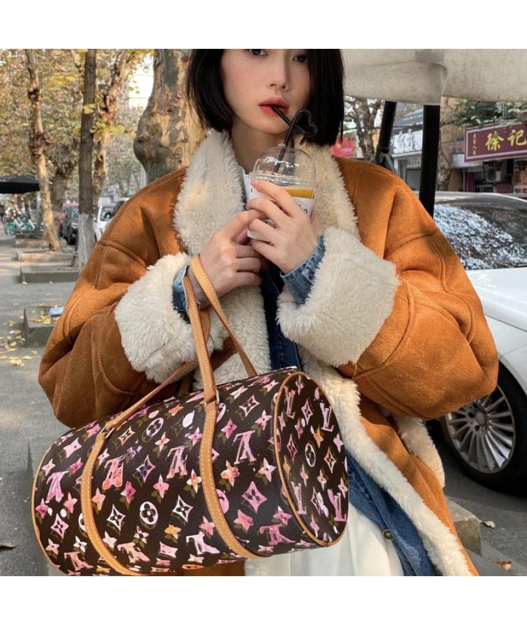 LOUIS VUITTON Коричневая сумка через плечо, фото 5