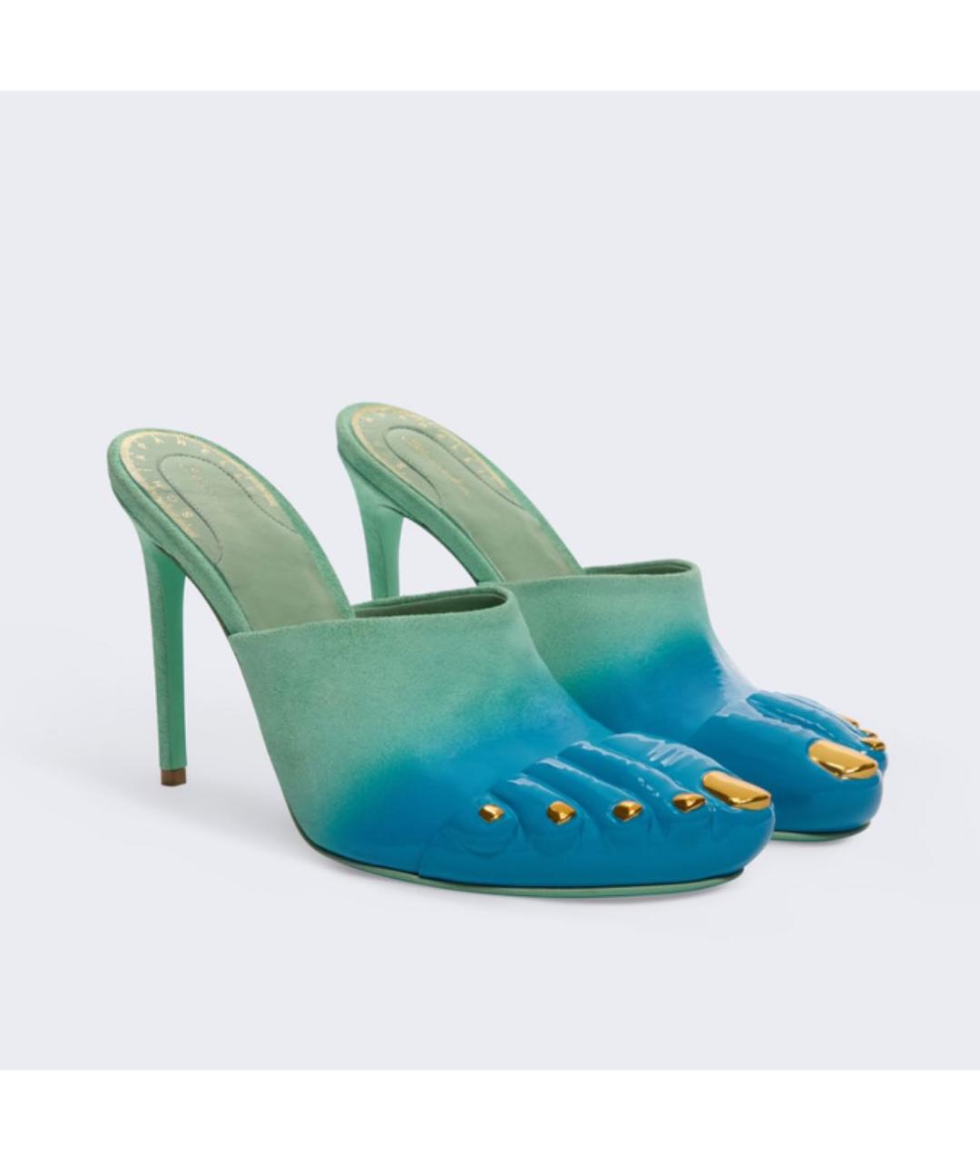 SCHIAPARELLI Мульти кожаные сабо, фото 2