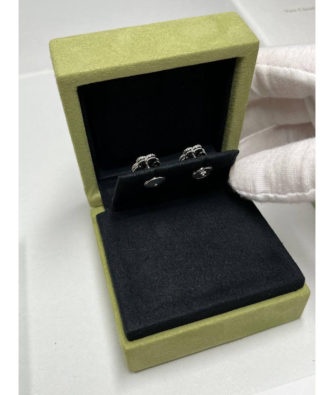 VAN CLEEF & ARPELS Бирюзовые серьги из белого золота, фото 5