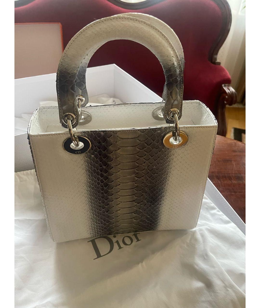 CHRISTIAN DIOR Мульти сумка с короткими ручками из экзотической кожи, фото 3