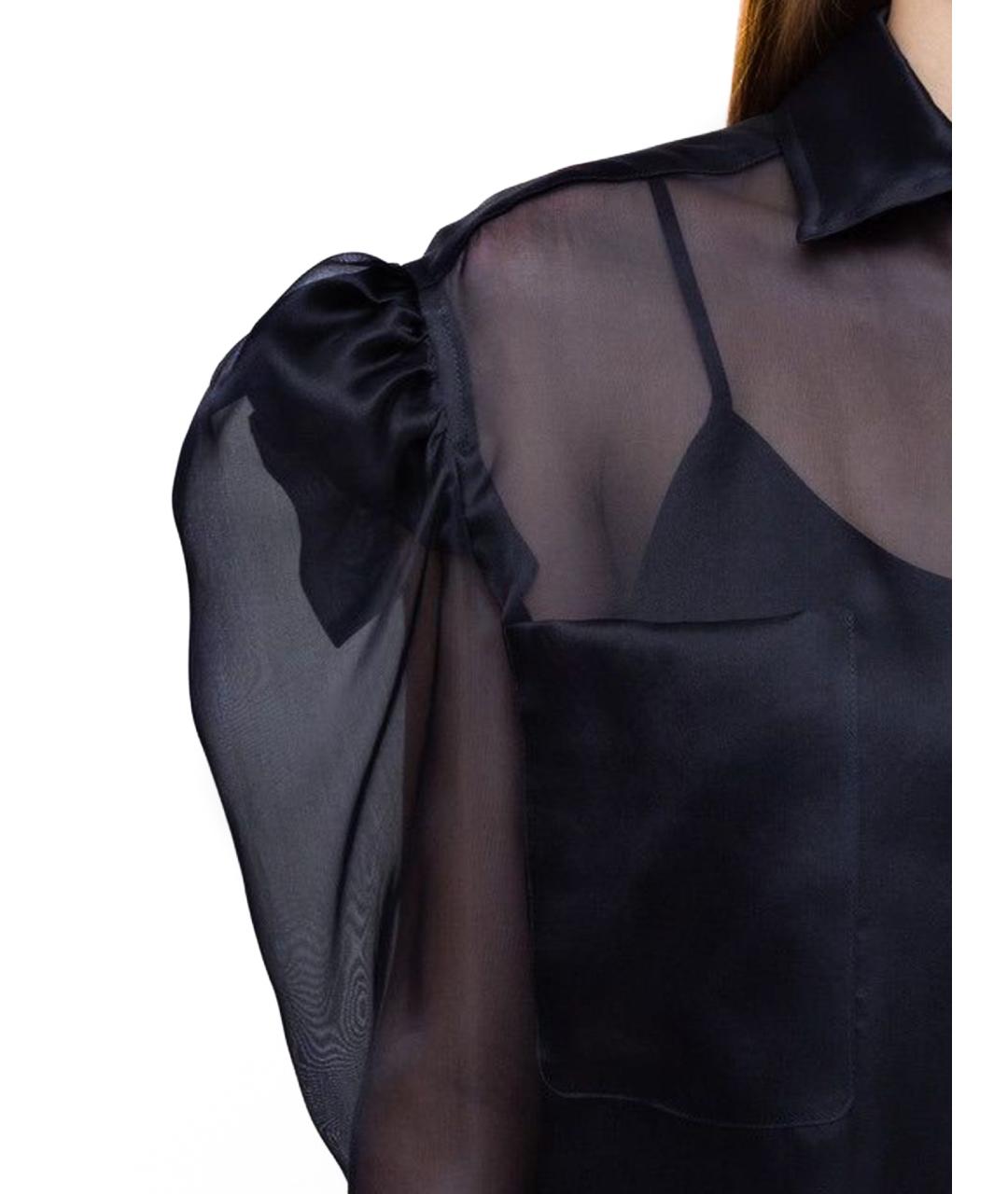 MAX MARA Синяя ацетатная блузы, фото 13