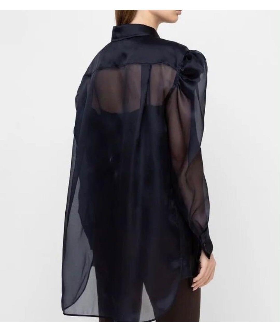 MAX MARA Синяя ацетатная блузы, фото 2