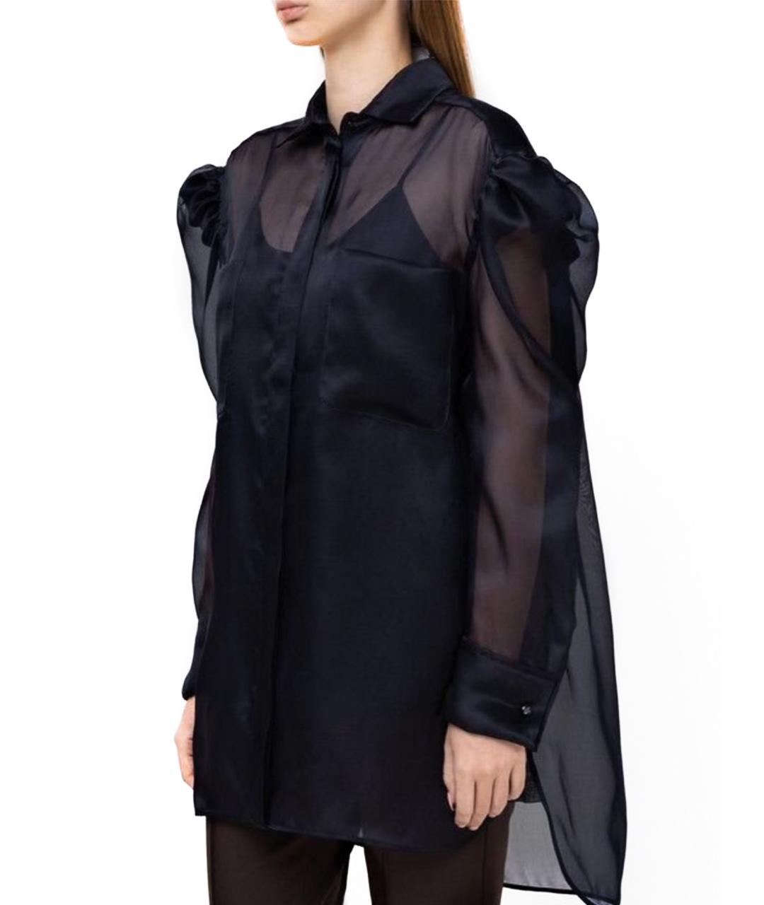 MAX MARA Синяя ацетатная блузы, фото 11