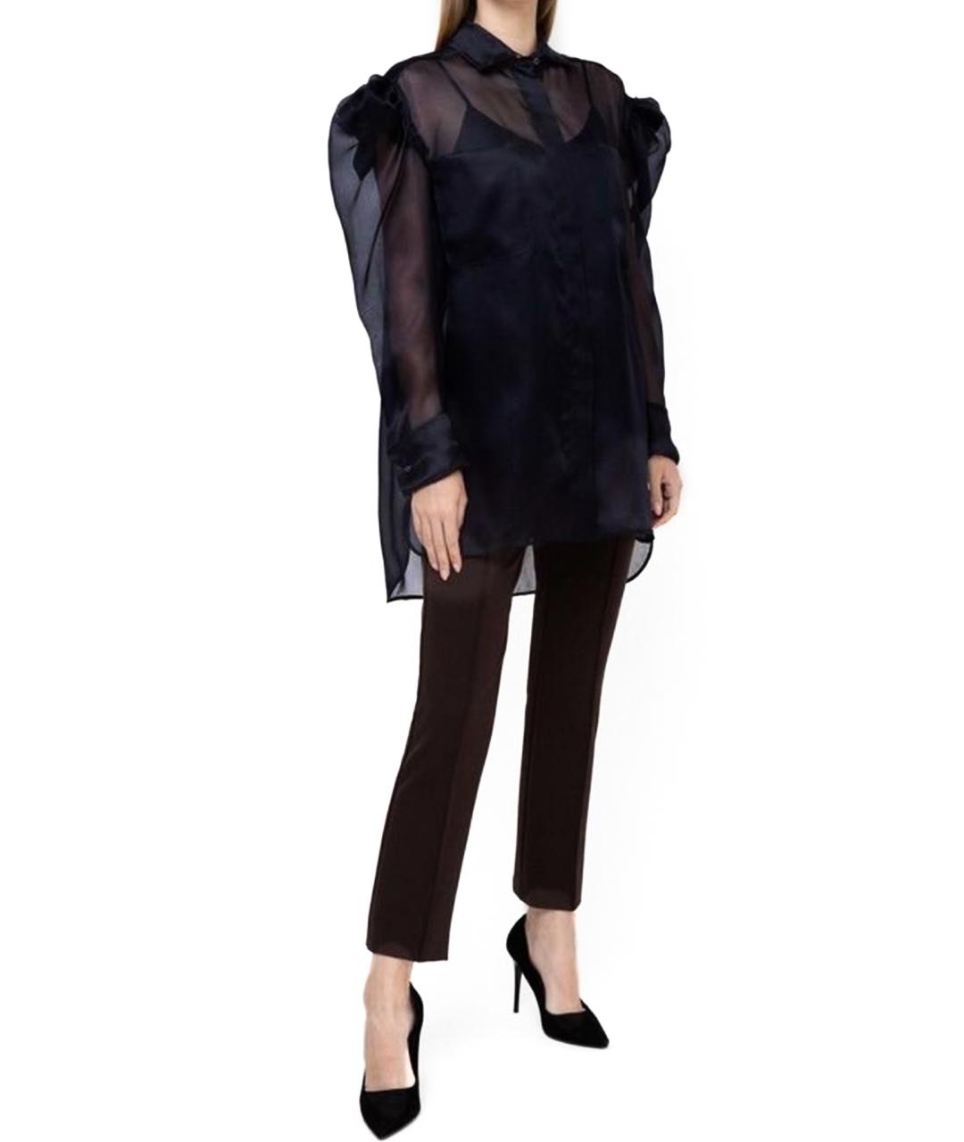 MAX MARA Синяя ацетатная блузы, фото 10