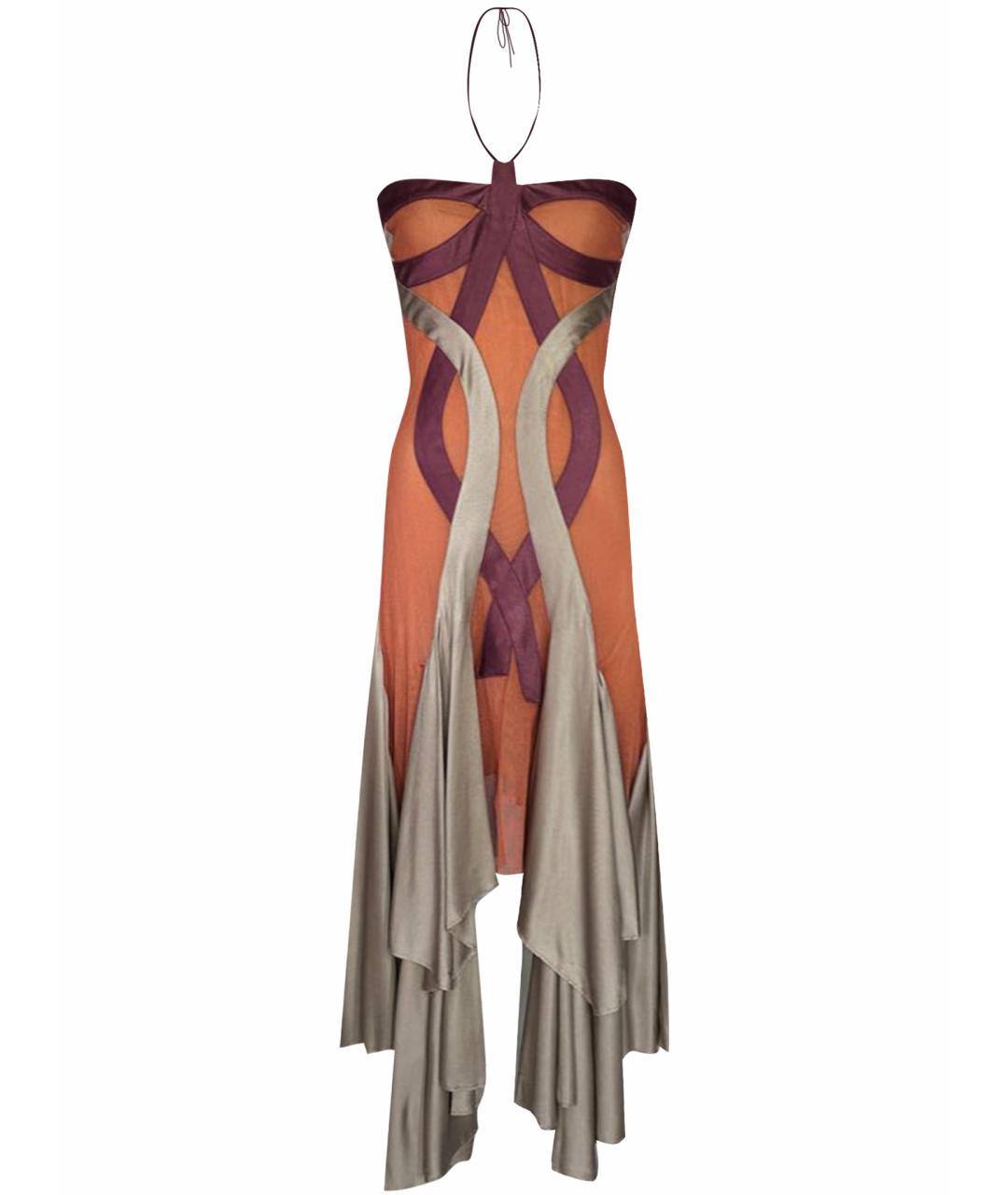 STELLA MCCARTNEY Мульти вискозное коктейльное платье, фото 1