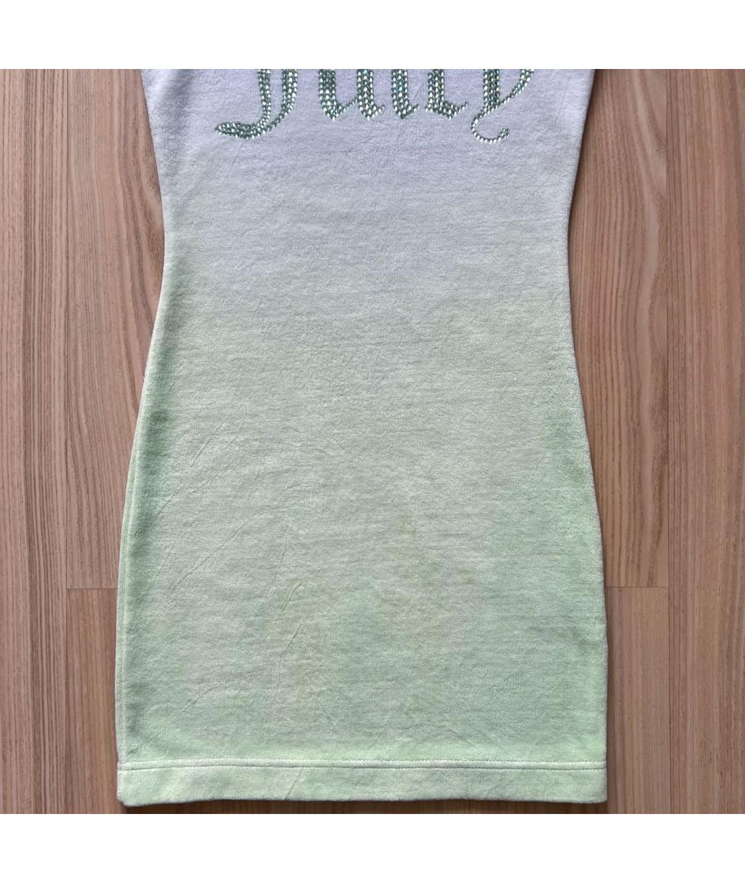 JUICY COUTURE Белое велюровое повседневное платье, фото 4