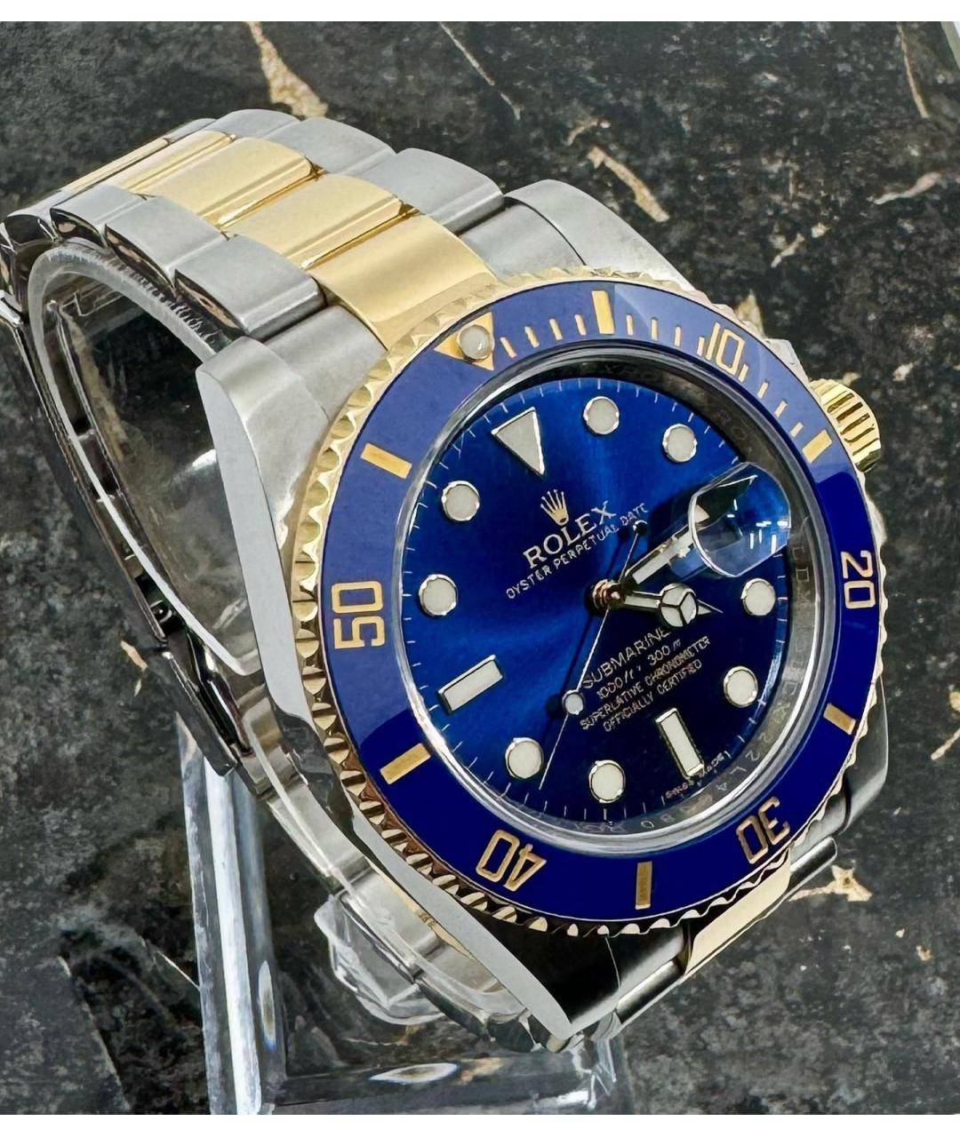 ROLEX Темно-синие часы, фото 3