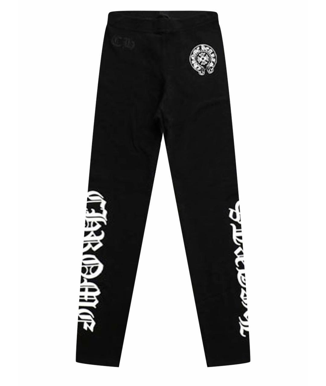 CHROME HEARTS Черные леггинсы и велосипедки, фото 1