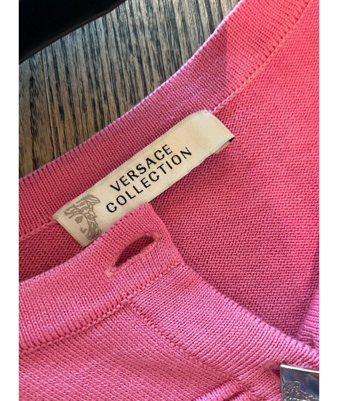 VERSACE COLLECTION Розовый хлопковый джемпер / свитер, фото 4