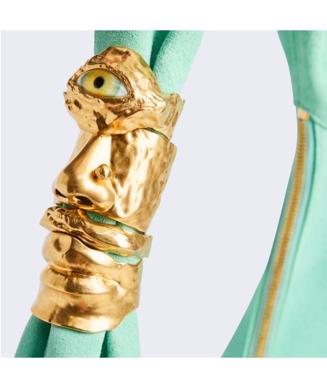 SCHIAPARELLI Голубая кожаная сумка тоут, фото 4