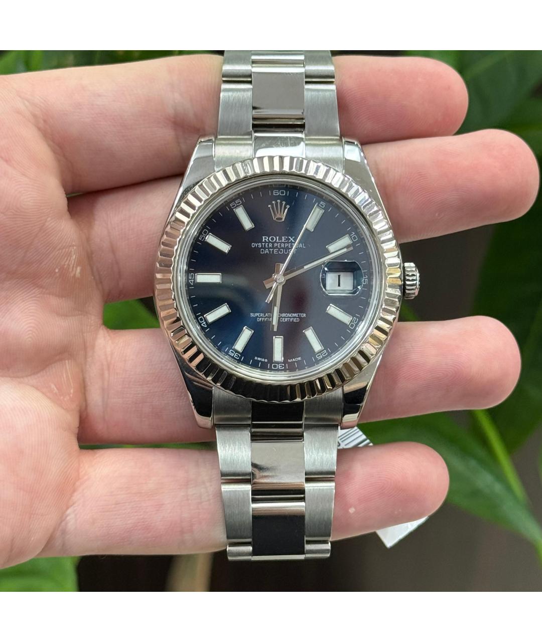 ROLEX Темно-синие часы, фото 2