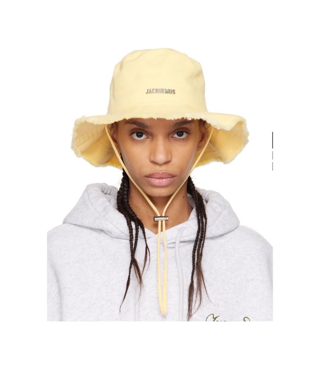 JACQUEMUS Желтая панама, фото 4