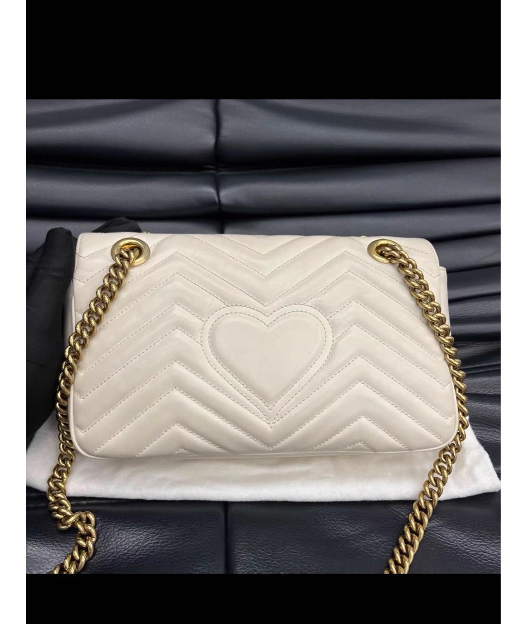 GUCCI Бежевая кожаная сумка через плечо, фото 3
