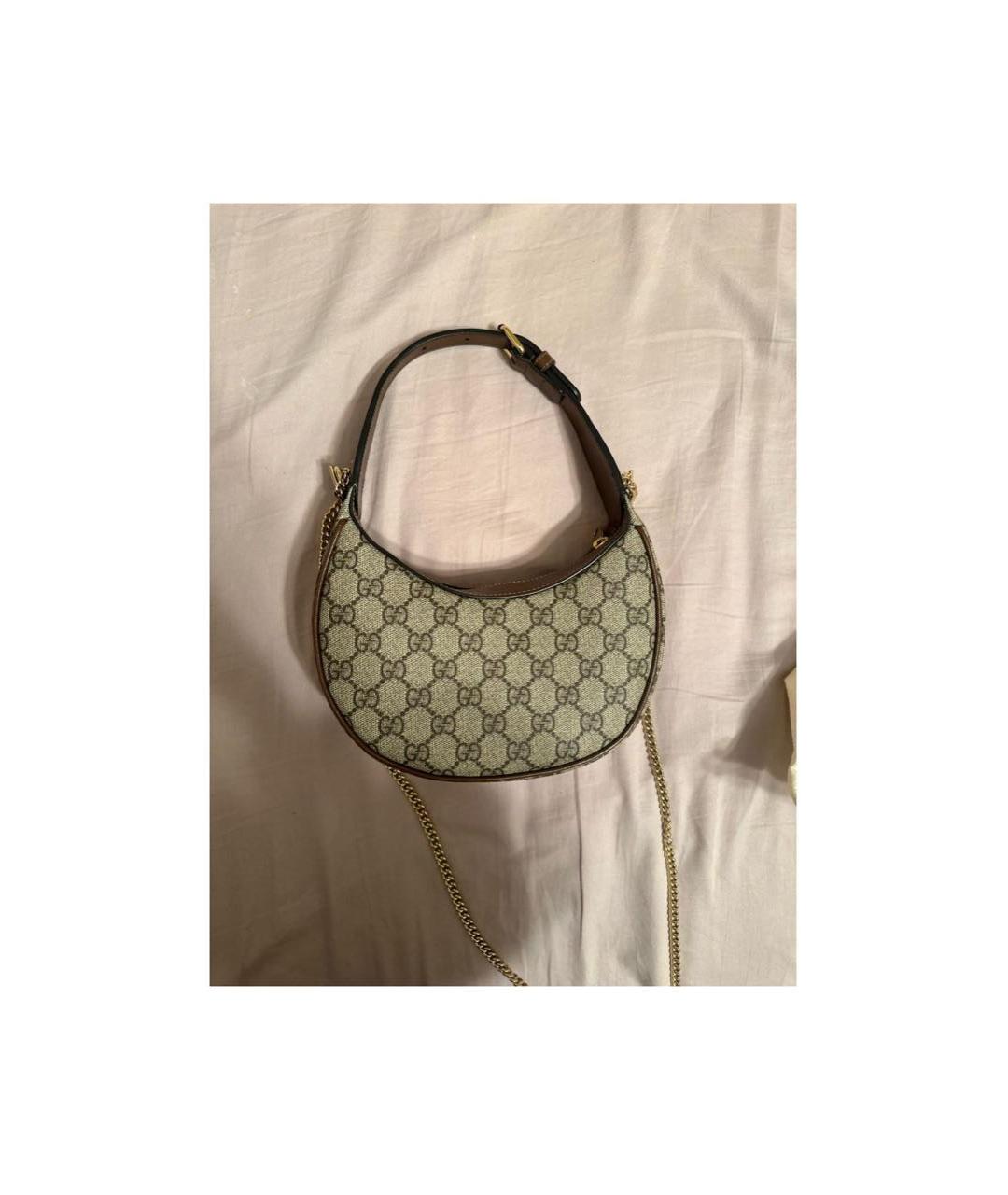 GUCCI Бежевая сумка с короткими ручками, фото 3