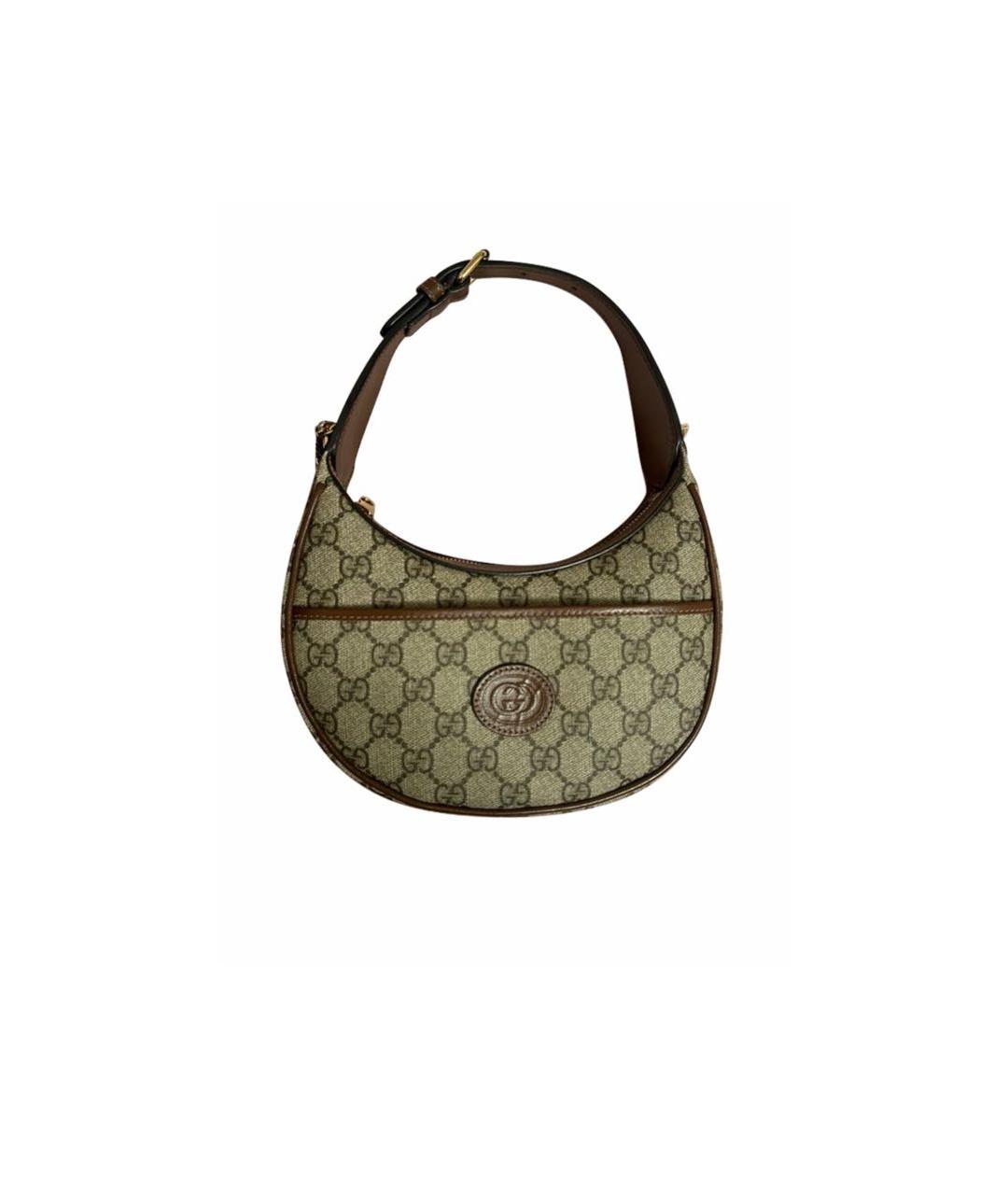 GUCCI Бежевая сумка с короткими ручками, фото 1