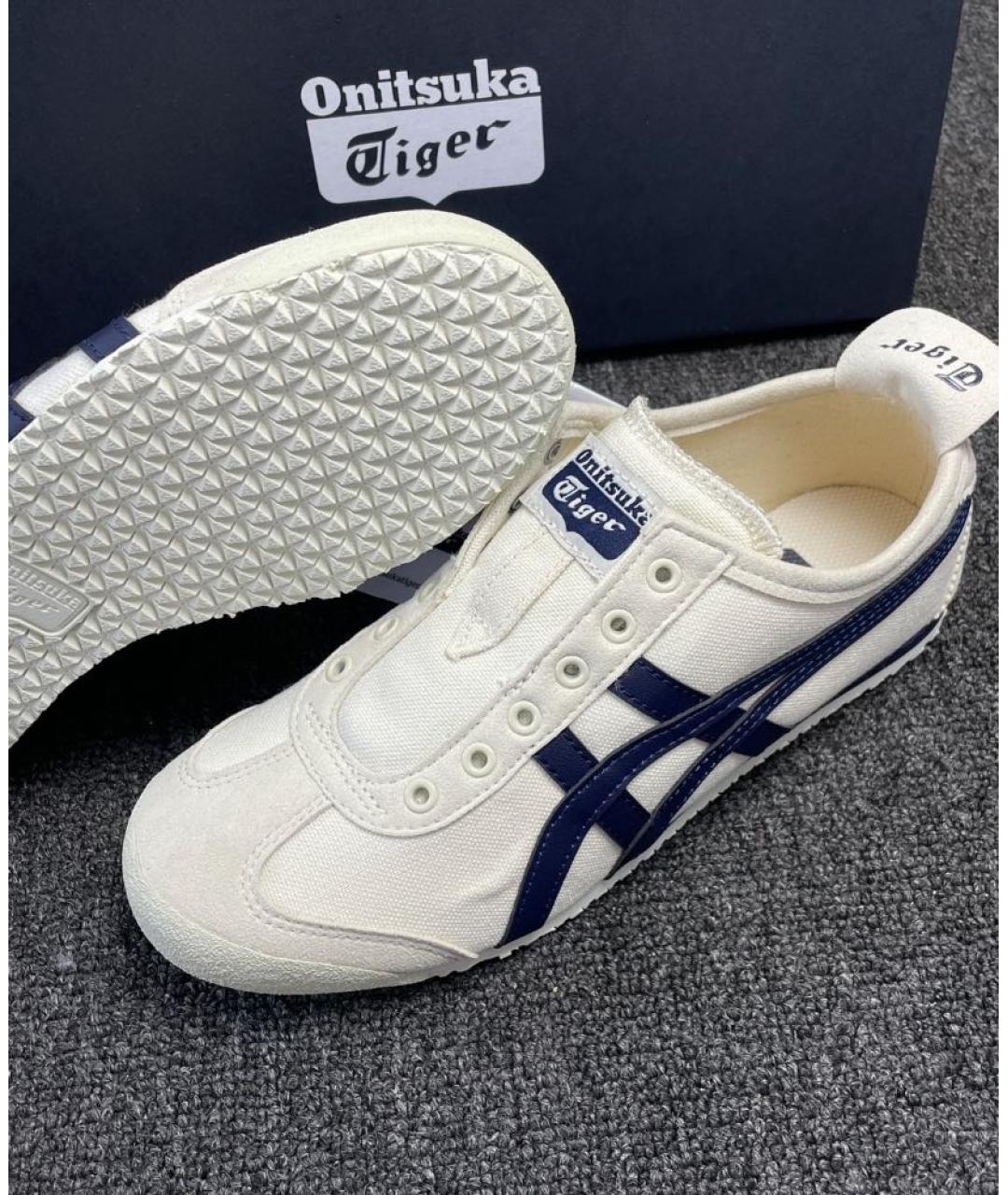 ONITSUKA TIGER Белые кожаные кеды, фото 6