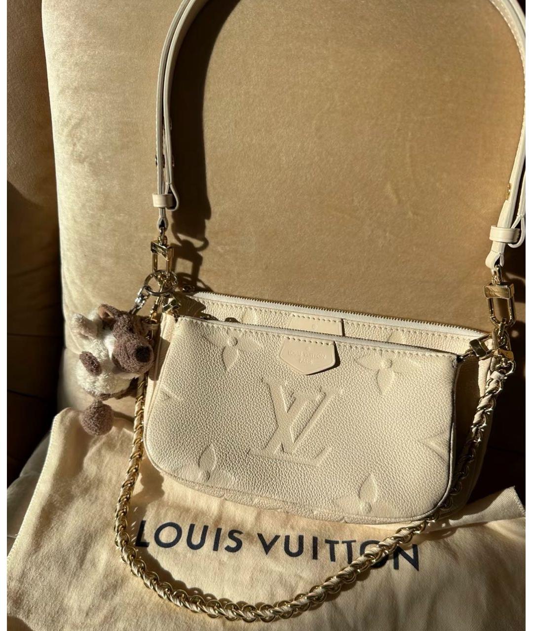 LOUIS VUITTON Бежевая сумка через плечо, фото 2