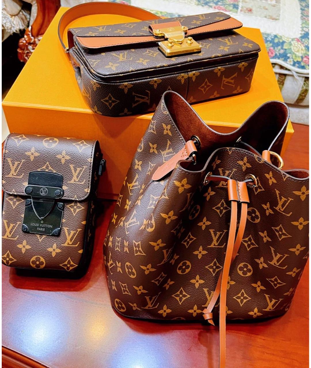 LOUIS VUITTON Коричневая сумка через плечо, фото 5