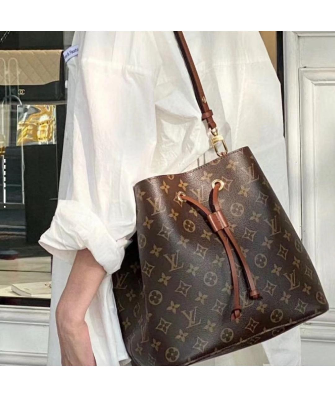 LOUIS VUITTON Коричневая сумка через плечо, фото 6