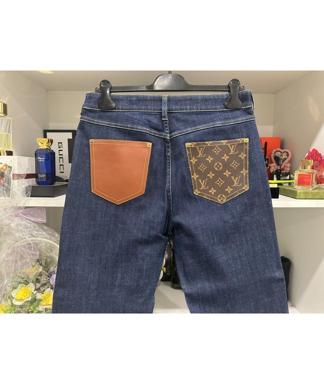 LOUIS VUITTON Темно-синие прямые джинсы, фото 6