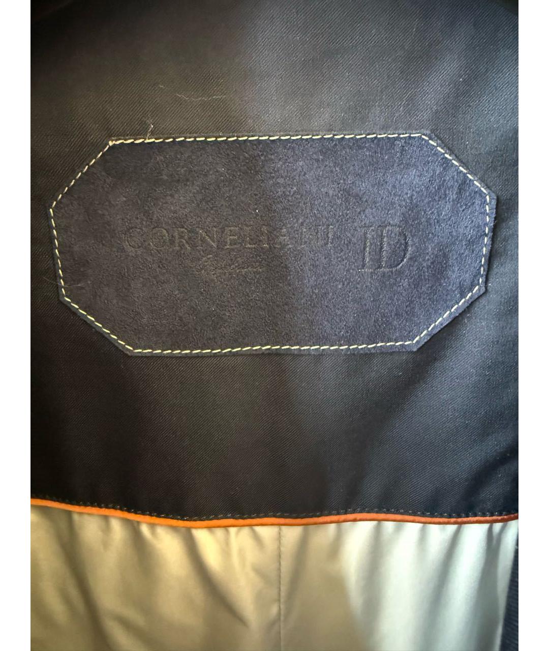 CORNELIANI Темно-синяя хлопковая куртка, фото 3