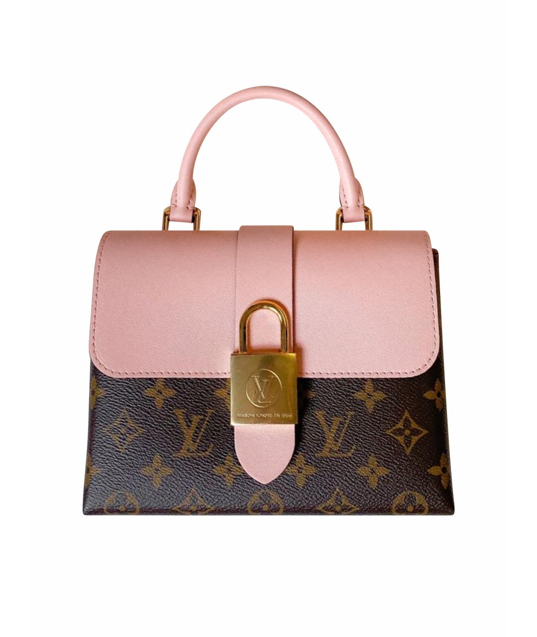 LOUIS VUITTON Розовая кожаная сумка с короткими ручками, фото 1