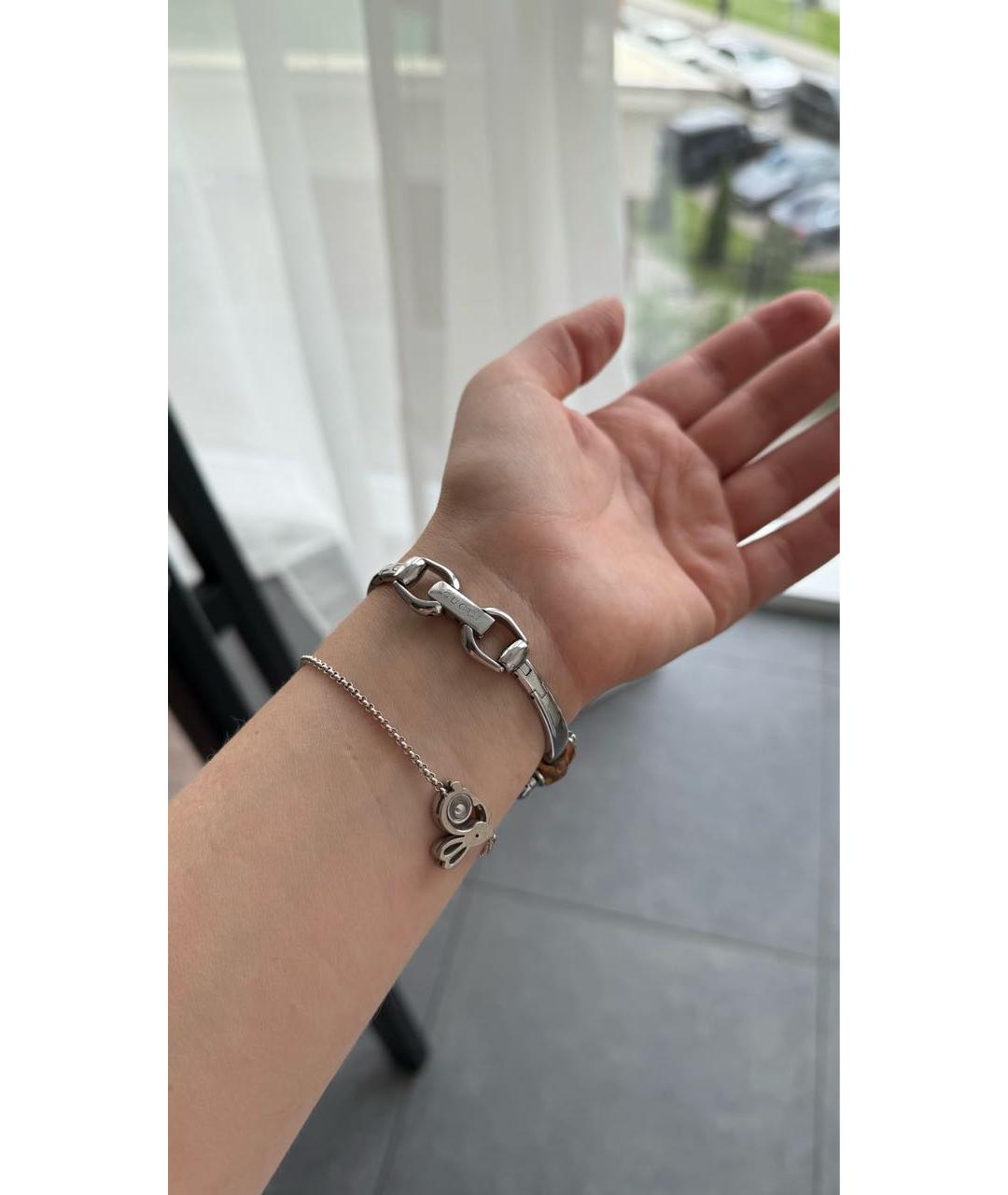 GUCCI Серебряные деревянные часы, фото 7