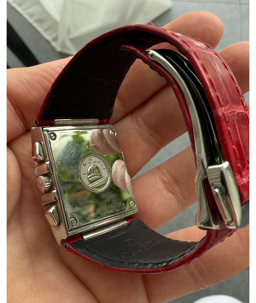 OMEGA Бордовые часы, фото 6