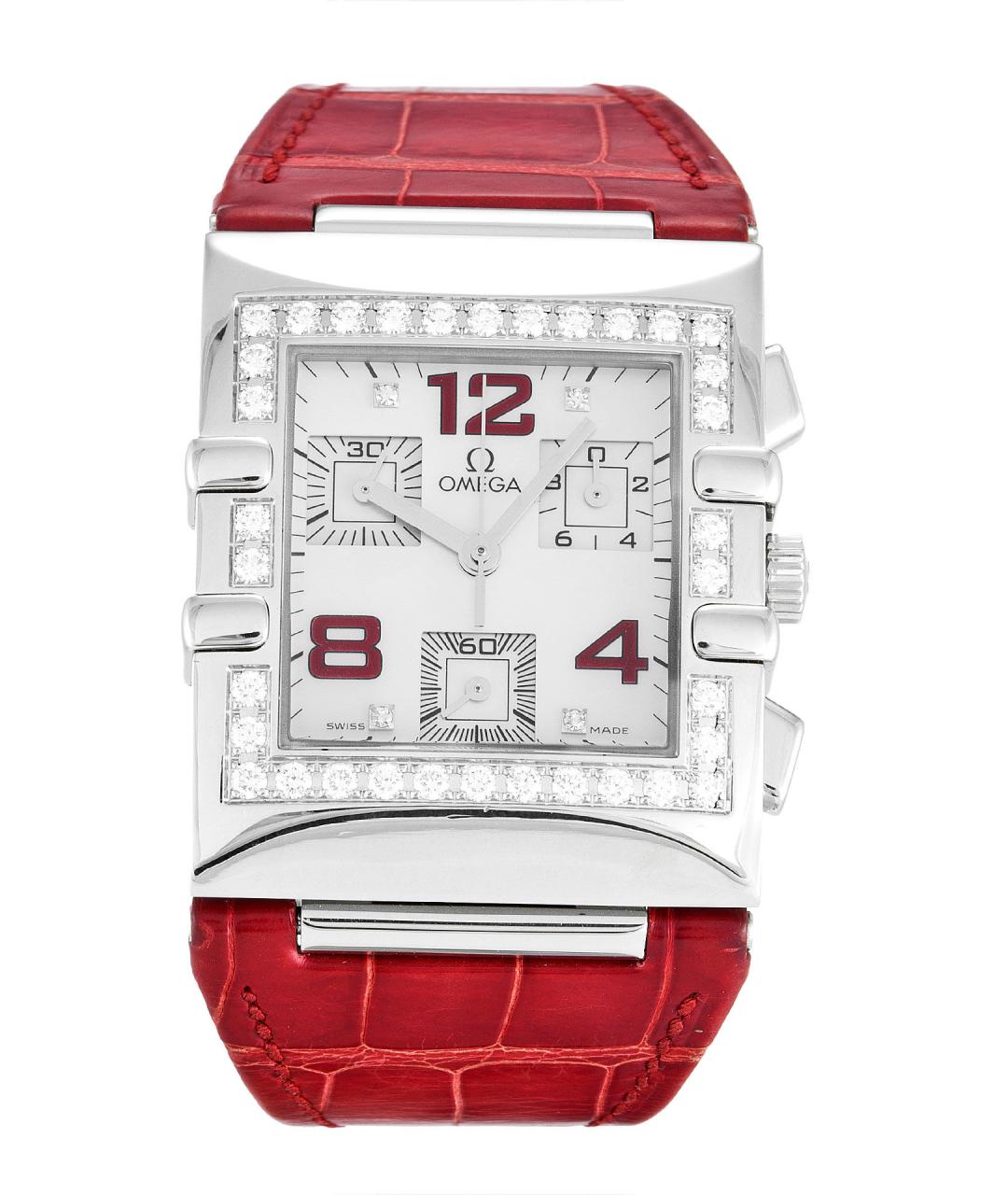 OMEGA Бордовые часы, фото 1