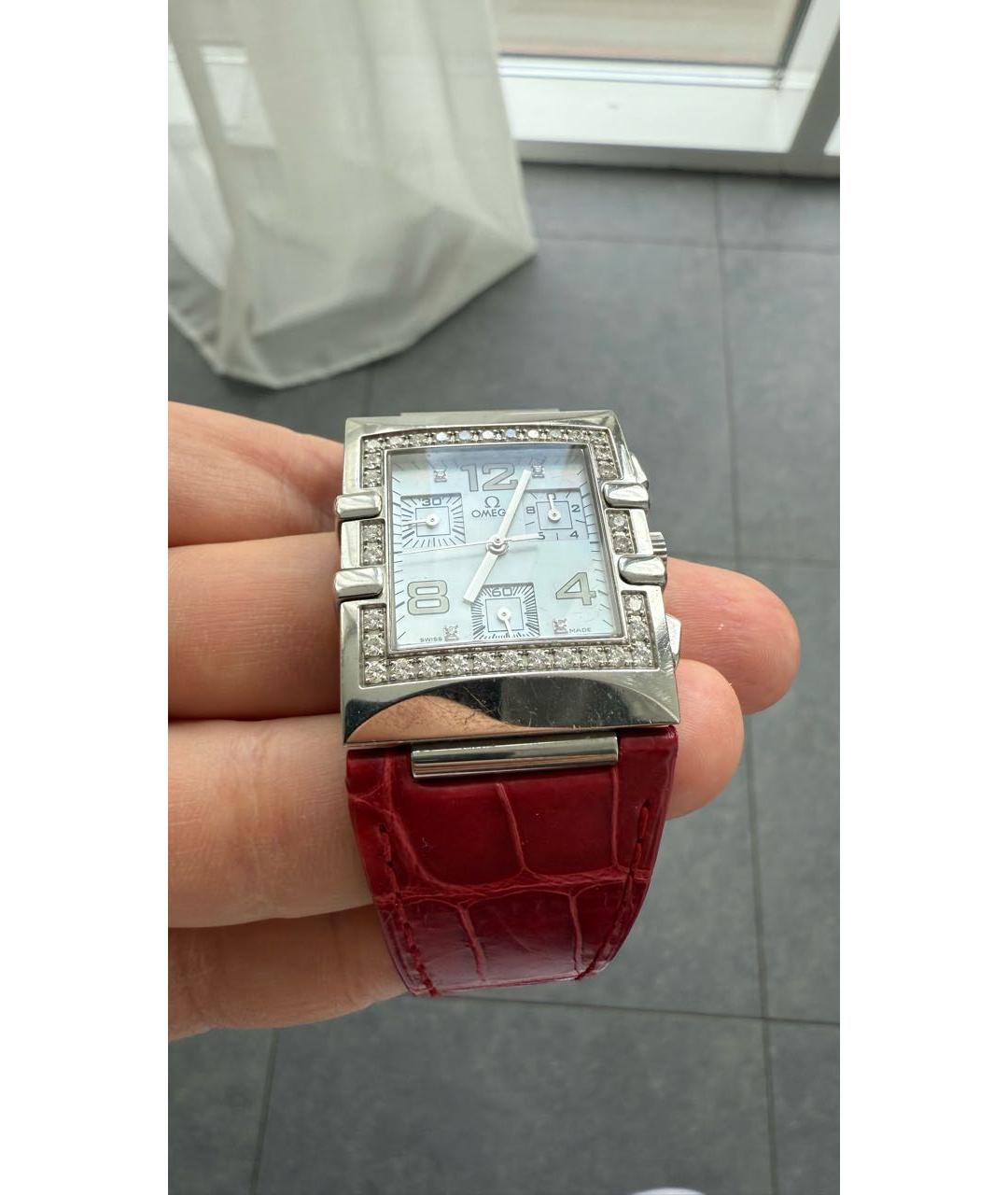 OMEGA Бордовые часы, фото 3