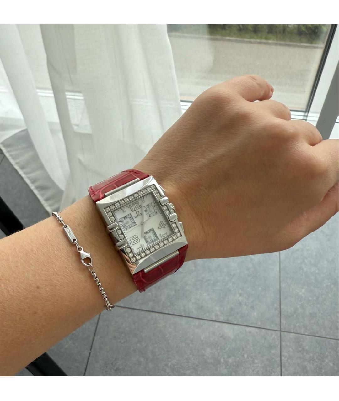 OMEGA Бордовые часы, фото 7
