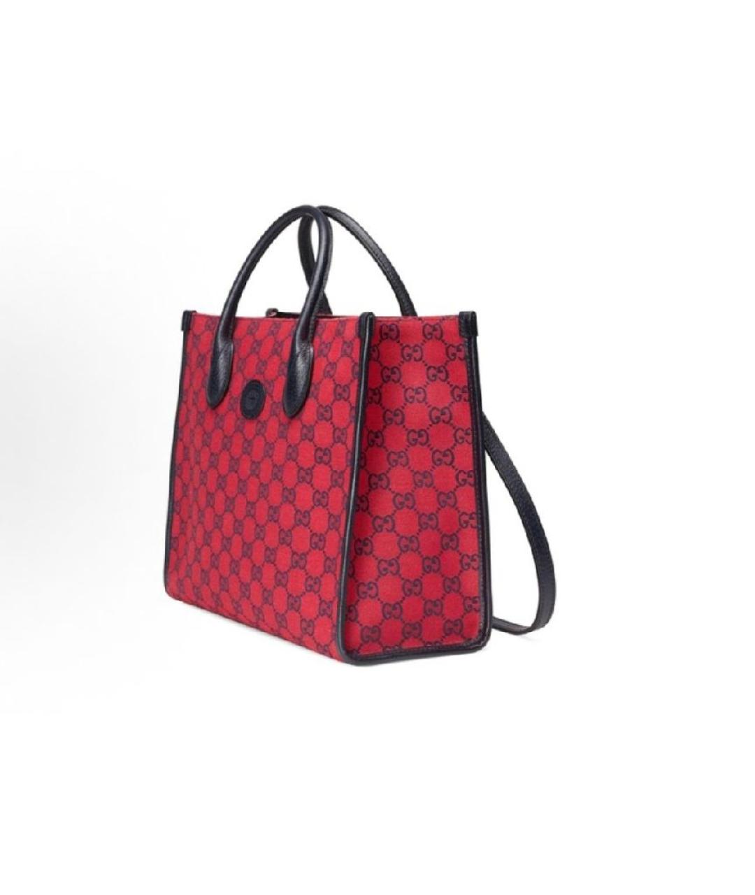 GUCCI Красная сумка тоут, фото 2