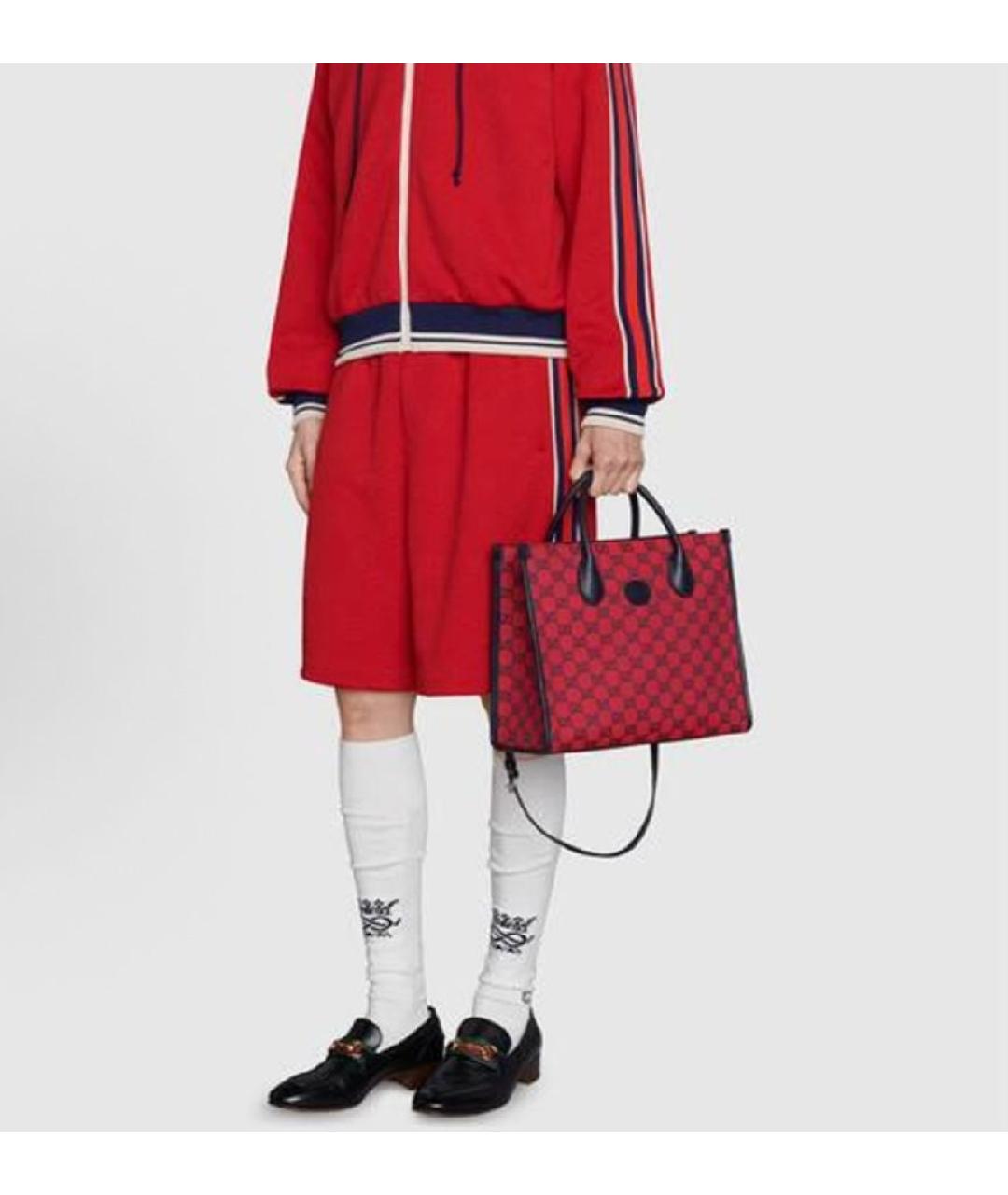 GUCCI Красная сумка тоут, фото 8