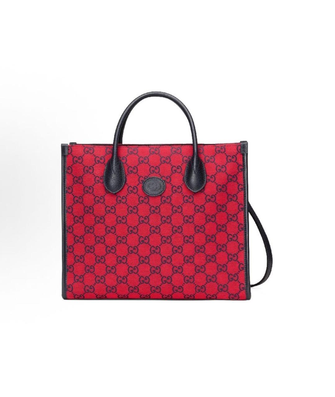 GUCCI Красная сумка тоут, фото 10