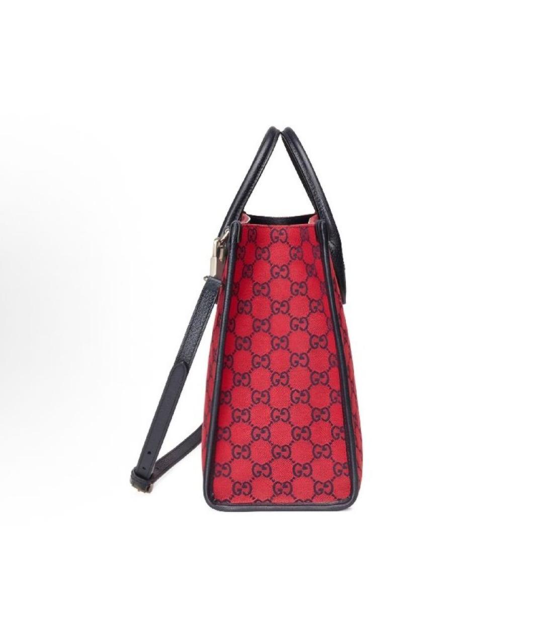 GUCCI Красная сумка тоут, фото 4
